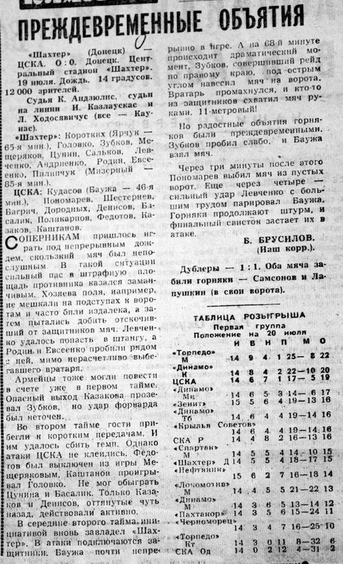 1965-07-19.Shakhter-CSKA