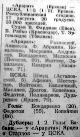 1970-08-17.Ararat-CSKA