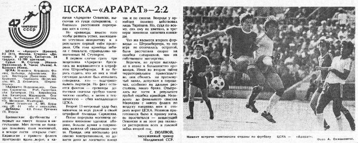1984-08-05.CSKA-Ararat