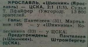 1985-07-09.Shinnik-CSKA