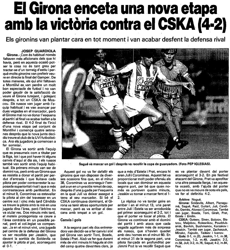 1992-08-26.Girona-CSKA