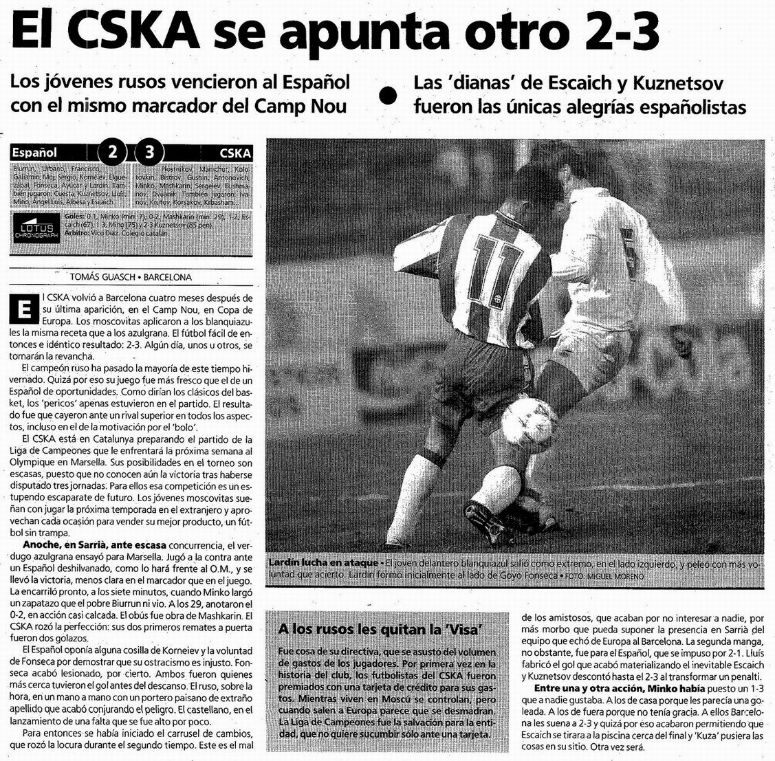1993-03-11.Espanyol-CSKA