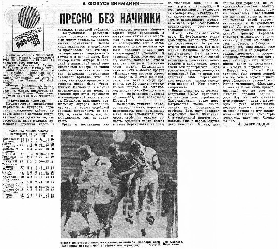 1993-07-10.CSKA-Rotor