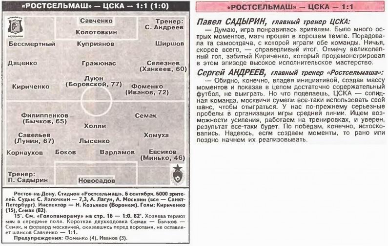 2000-09-06.Rostselmash-CSKA.1