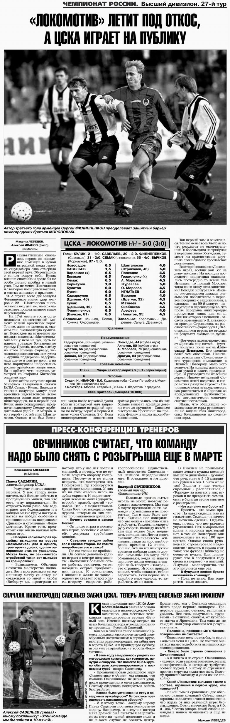 2000-10-14.CSKA-LokomotivNN