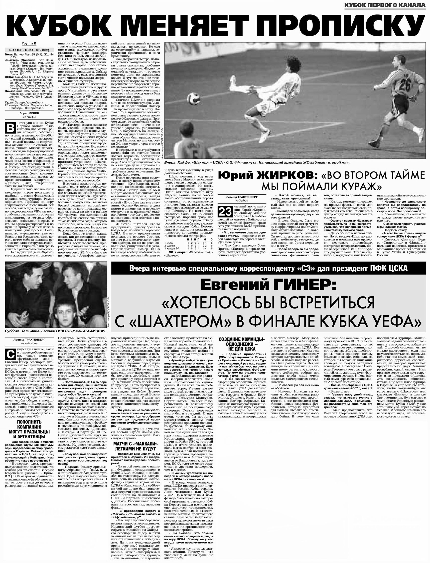 2007-01-28.Shakhter-CSKA